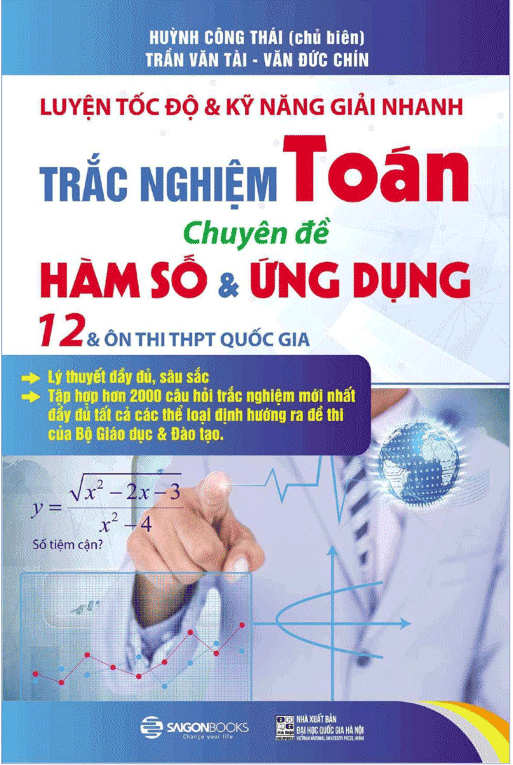 Luyện tốc độ & kỹ năng giải nhanh trắc nghiệm Toán - Hàm số & Ứng dụng 12