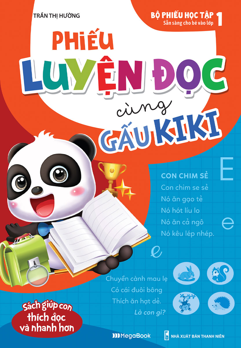 Phiếu Luyện Đọc Cùng Gấu Kiki - Sẵn Sàng Cho Bé Vào Lớp 1