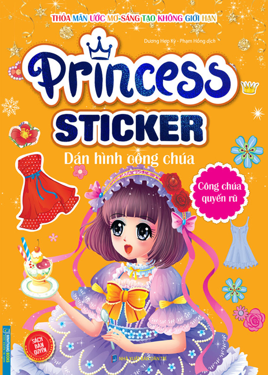 Princess Sticker - Dán Hình Công Chúa - Công Chúa Quyến Rũ