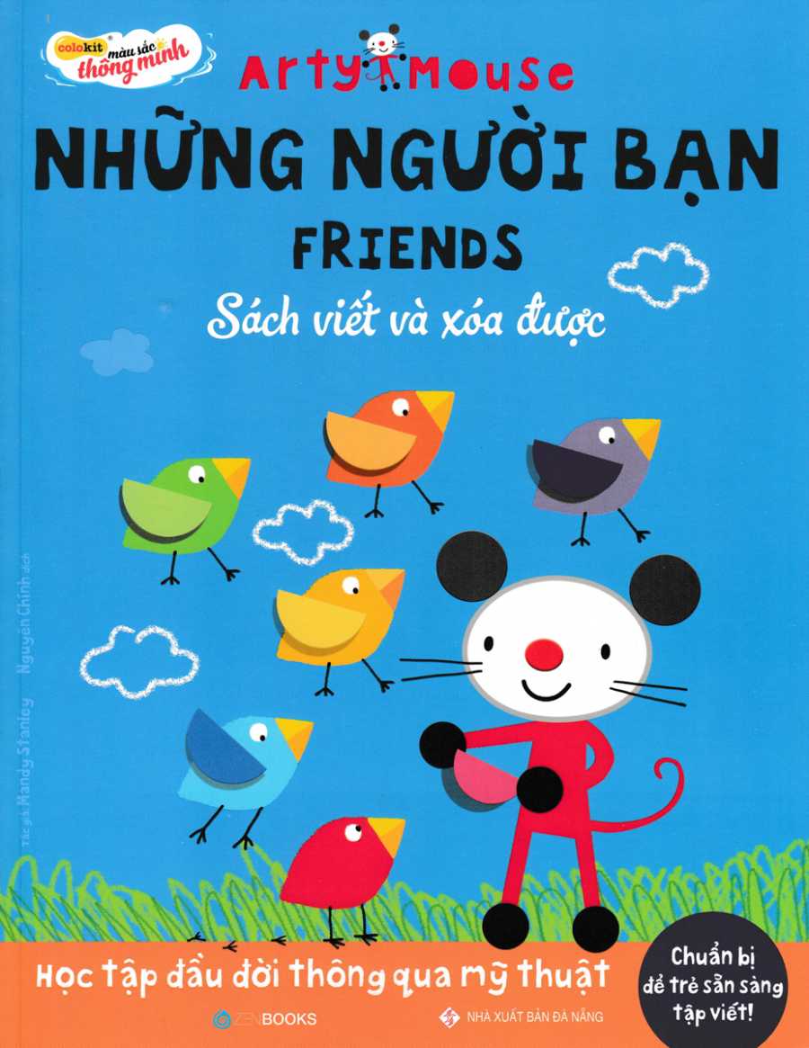 Arty Mouse - Những Người Bạn - Friends - Sách Viết Và Xóa Được