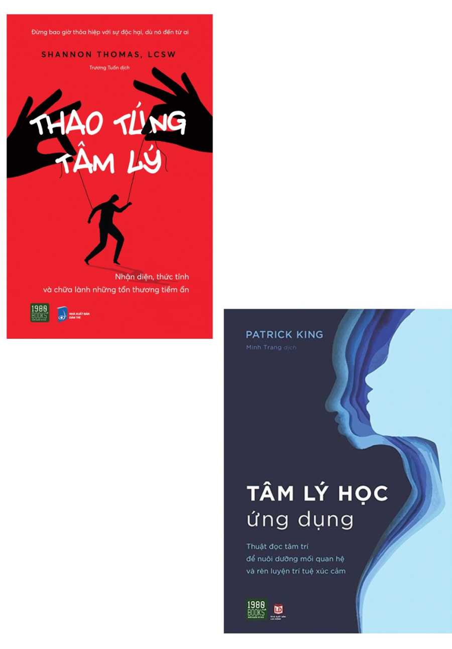 Combo Thao Túng Tâm Lý - Nhận Diện, Thức Tỉnh Và Chữa Lành Những Tổn Thương Tiềm Ẩn + Tâm Lý Học Ứng Dụng (Bộ 2 Cuốn)