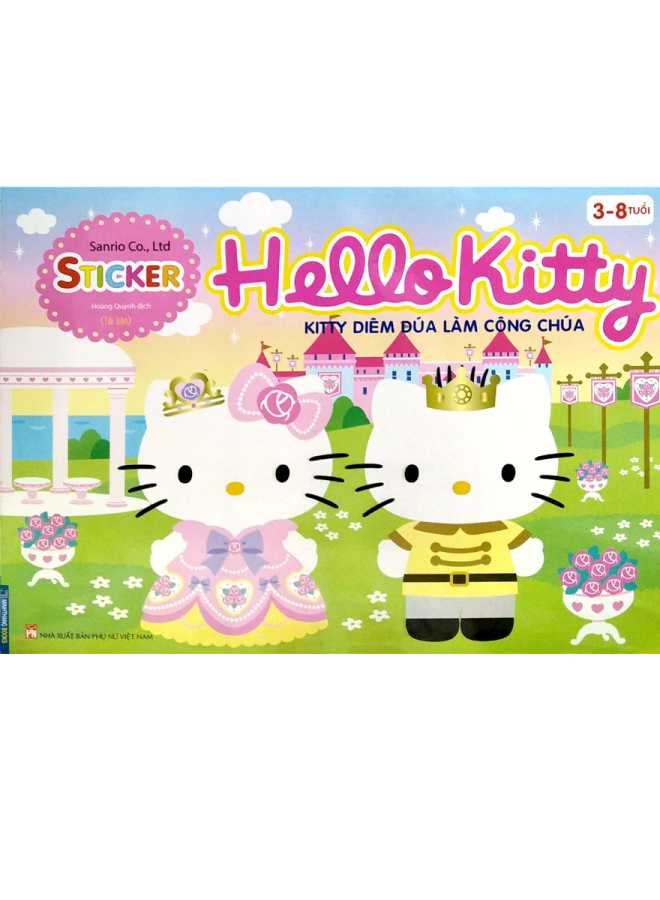 Sticker - Hello Kitty - Kitty Diêm Dúa Làm Công Chúa (3-8 Tuổi)