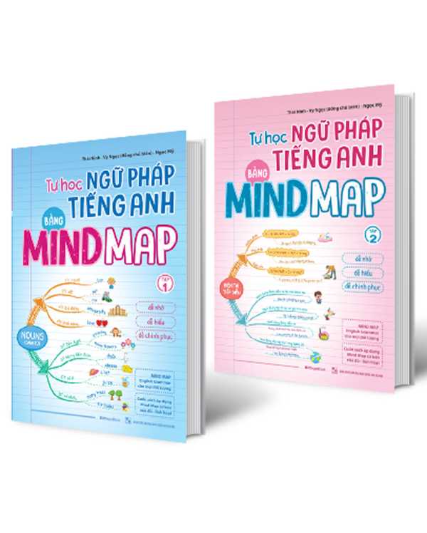 ombo Tự Học Ngữ Pháp Tiếng Anh Bằng MINDMAP (Bộ 2 Cuốn)