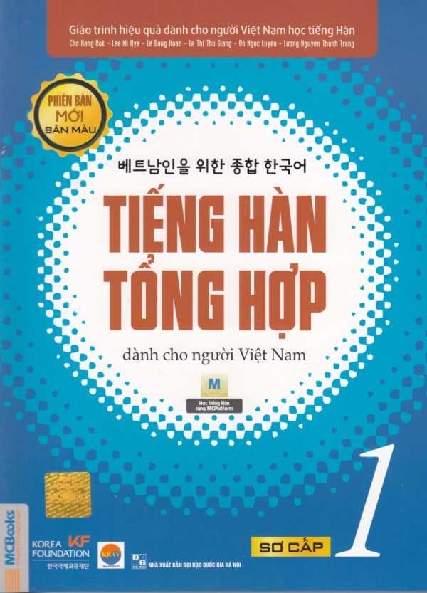 Tiếng Hàn Tổng Hợp Dành Cho Người Việt Nam – Sơ Cấp 1 – Bản Màu