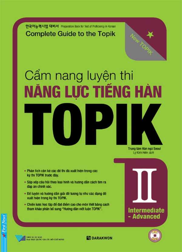 Cẩm Nang Luyện Thi Năng Lực Tiếng Hàn Topik II Intermediate - Advanced