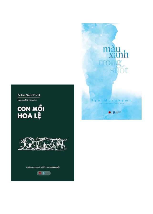 Combo Con Mồi Hoa Lệ + Màu Xanh Trong Suốt (Bộ 2 Cuốn)