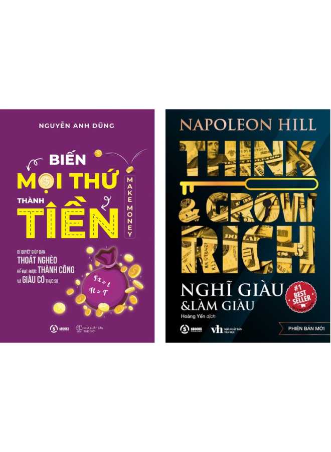 Combo Biến Mọi Thứ Thành Tiền - Make Money + Think & Grow Rich - Nghĩ Giàu & Làm Giàu (Sbooks)