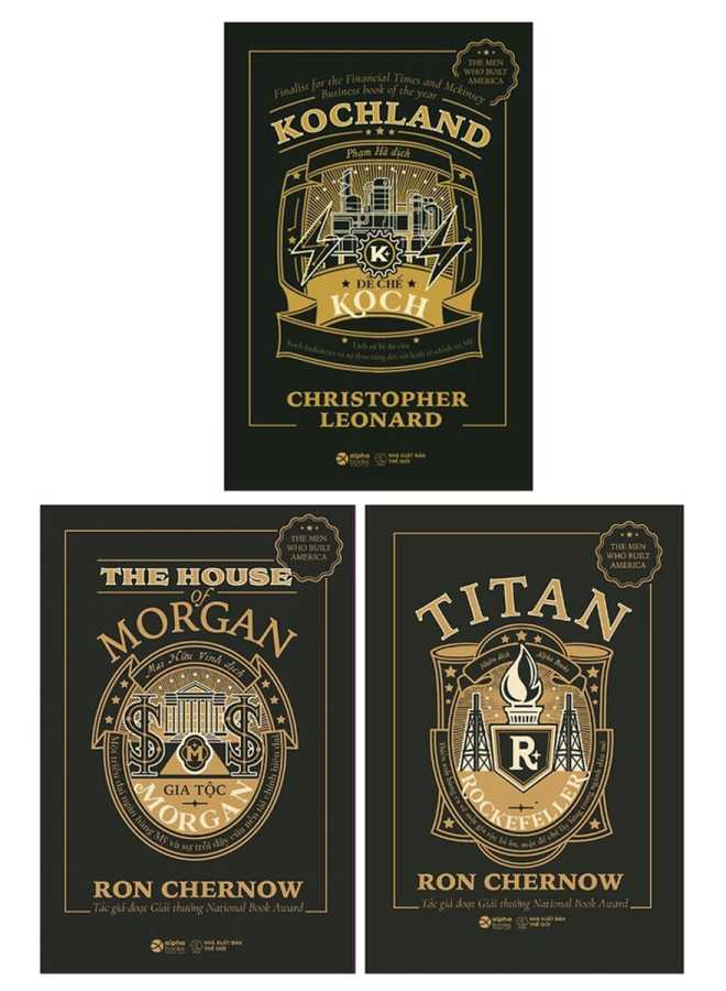 Combo Gia Tộc Morgan + Titan - Gia tộc Rockefeller + Kochland - Đế Chế Koch (Bộ 3 Cuốn)