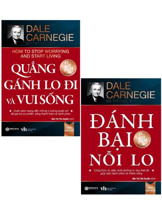 Combo Quẳng Gánh Lo Đi Và Vui Sống + Đánh Bại Nỗi Lo (Sbooks) (Bộ 2 Cuốn)