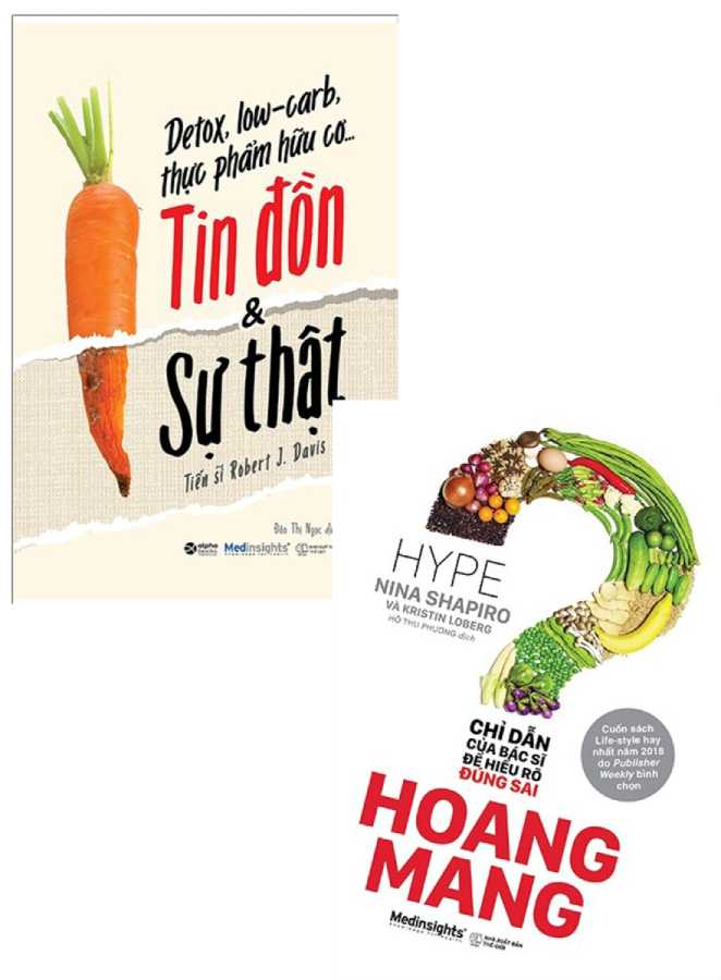 Combo Hoang Mang - Chỉ Dẫn Của Bác Sỹ Để Hiểu Rõ Đúng Sai + Detox, Low-Carb, Thực Phẩm Hữu Cơ…Tin Đồn & Sự Thật (Bộ 2 Cuốn)