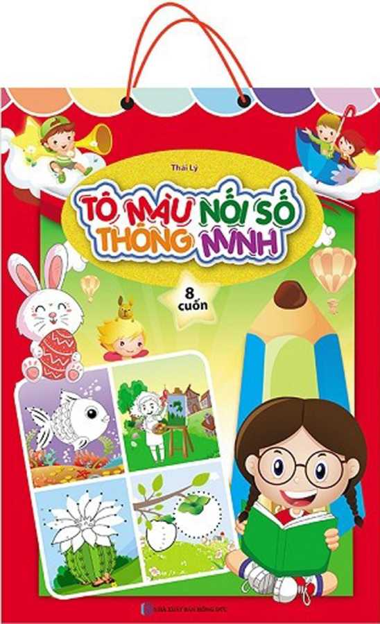 Tô Màu Nối Số Thông Minh Cho Bé 3-6 Tuổi (Bộ 8 Cuốn)