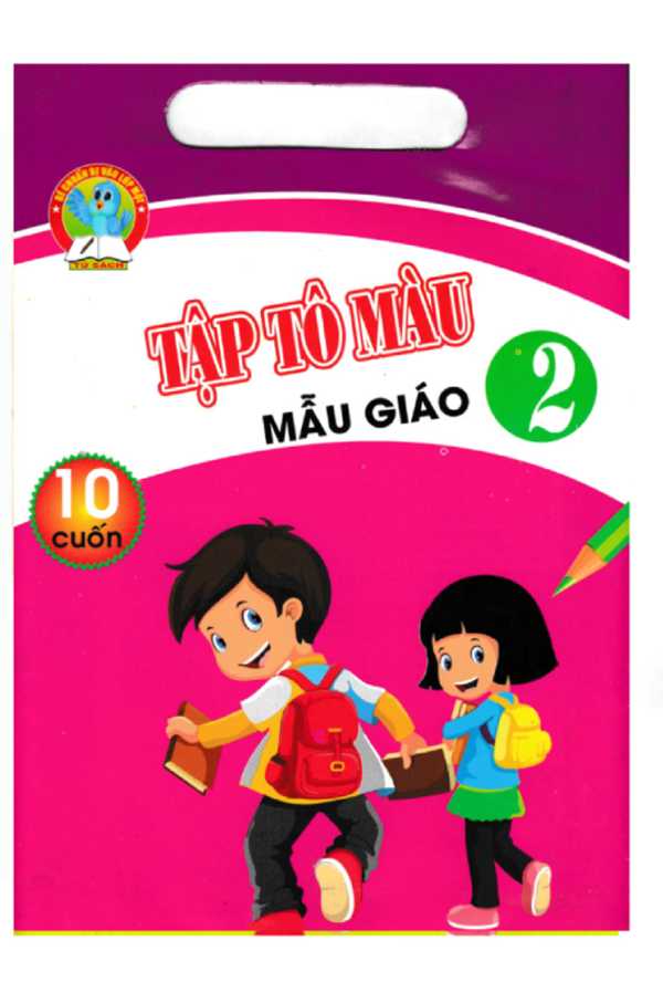 Bộ Túi Tập Tô Màu Mẫu Giáo 2 (10 Cuốn)