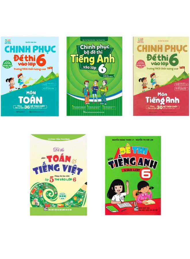 Combo Bộ Sách Ôn Thi Vào Lớp 6