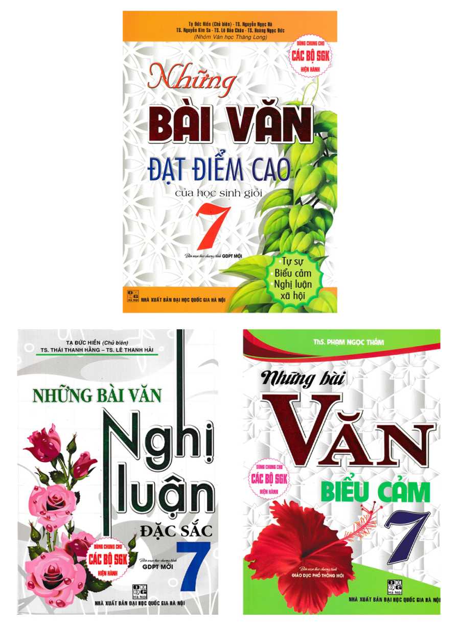 Combo Bộ Sách Tham Khảo Văn Mẫu Lớp 7 (Dùng Chung Cho Các Bộ SGK Hiện Hành) (Bộ 3 Cuốn)