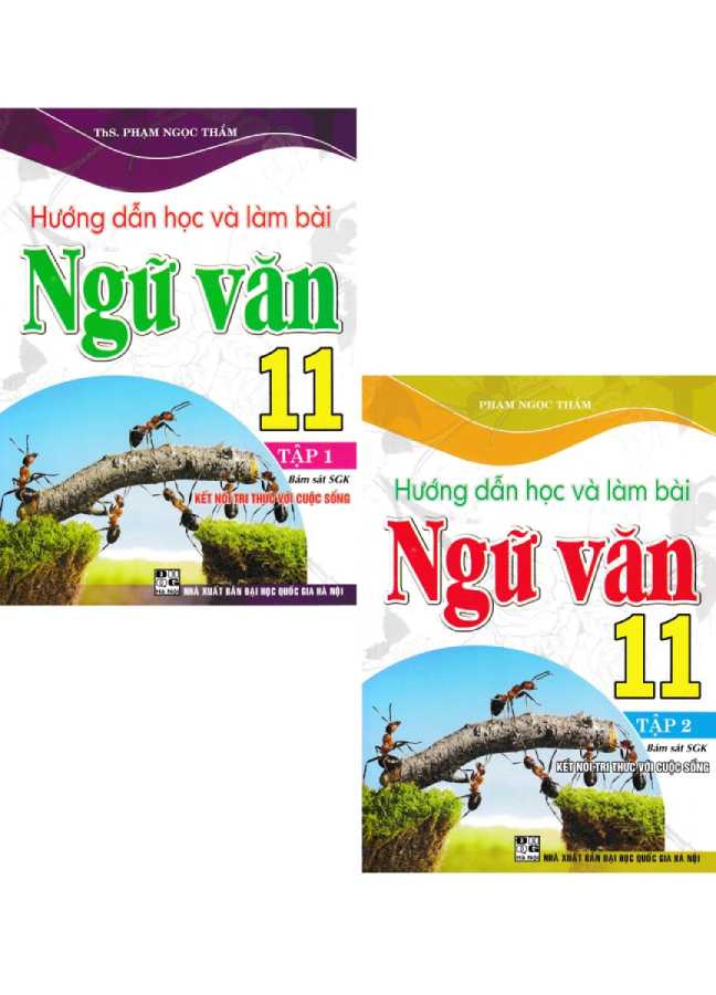 Combo Hướng Dẫn Học Và Làm Bài Ngữ Văn 11 - Tập 1 + 2 (Bám Sát SGK Kết Nối Tri Thức Với Cuộc Sống) (Bộ 2 Cuốn)