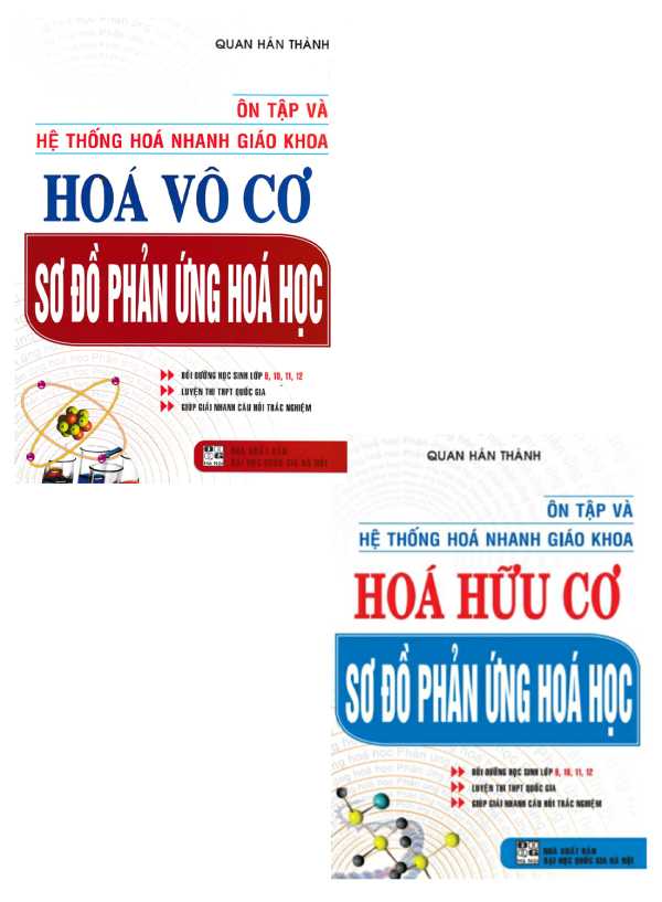 Combo Ôn Tập Và Hệ Thống Hóa Nhanh Giáo Khoa: Hóa Hữu Cơ + Hóa Vô Cơ Sơ Đồ Phản Ứng Hóa Học (Bộ 2 Cuốn)