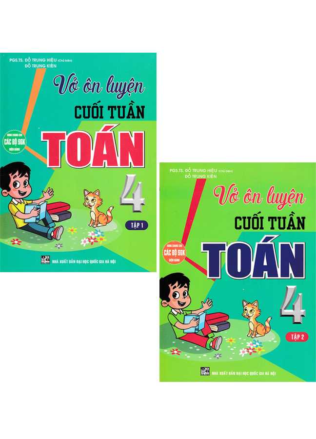 Combo Vở Ôn Luyện Cuối Tuần Toán 4 Tập 1 + 2 (Dùng Chung Cho Các Bộ SGK Hiện Hành) (Bộ 2 Cuốn)