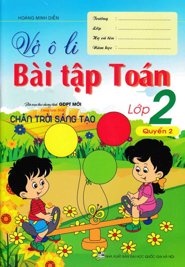 Vở Ô Li Bài Tập Toán Lớp 2 - Quyển 2 (Dùng Kèm SGK Chân Trời Sáng Tạo)