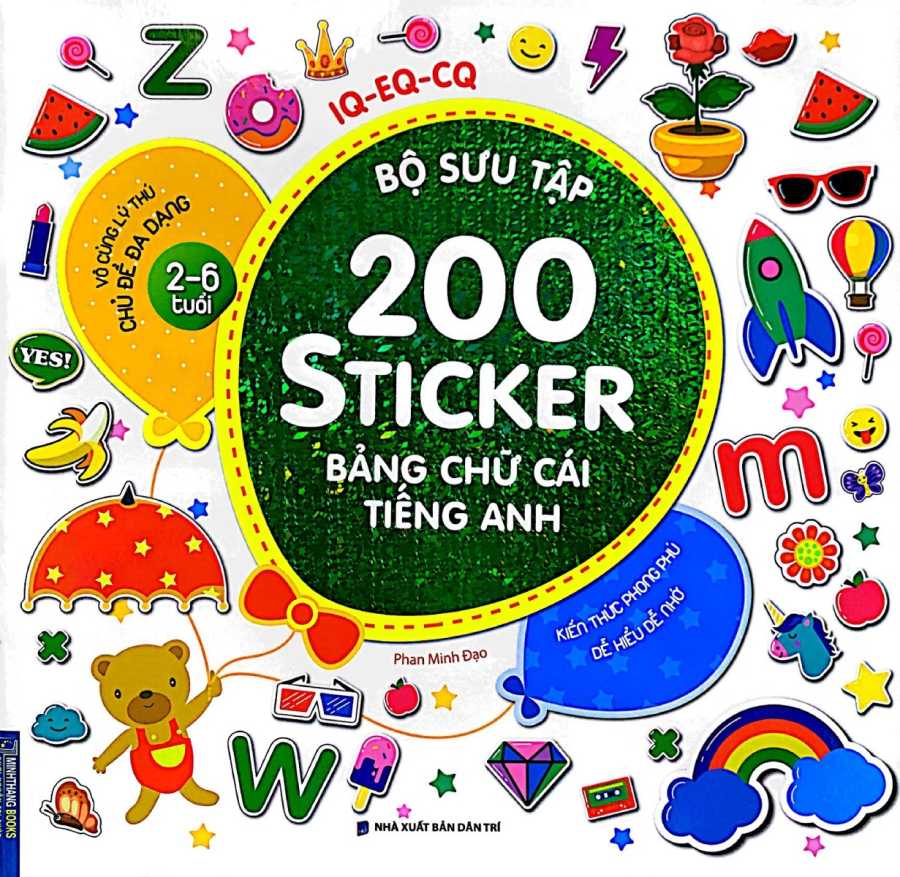 Bộ Sưu Tập 200 Sticker - Bảng Chữ Cái Tiếng Anh