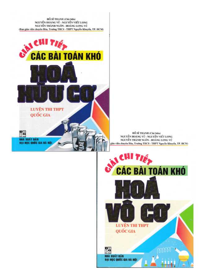 Combo Giải Chi Tiết Các Bài Toán Khó Hóa Học Luyện Thi THPT Quốc Gia (Bộ 2 Cuốn)