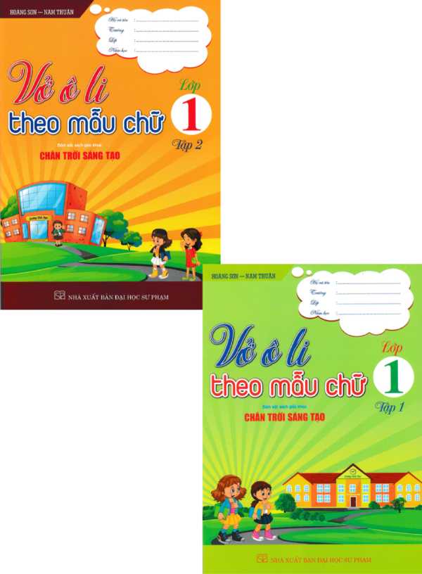 Combo Vở Ô Li Theo Mẫu Chữ Lớp 1 (Bám Sát SGK Chân Trời Sáng Tạo) (Bộ 2 Cuốn)