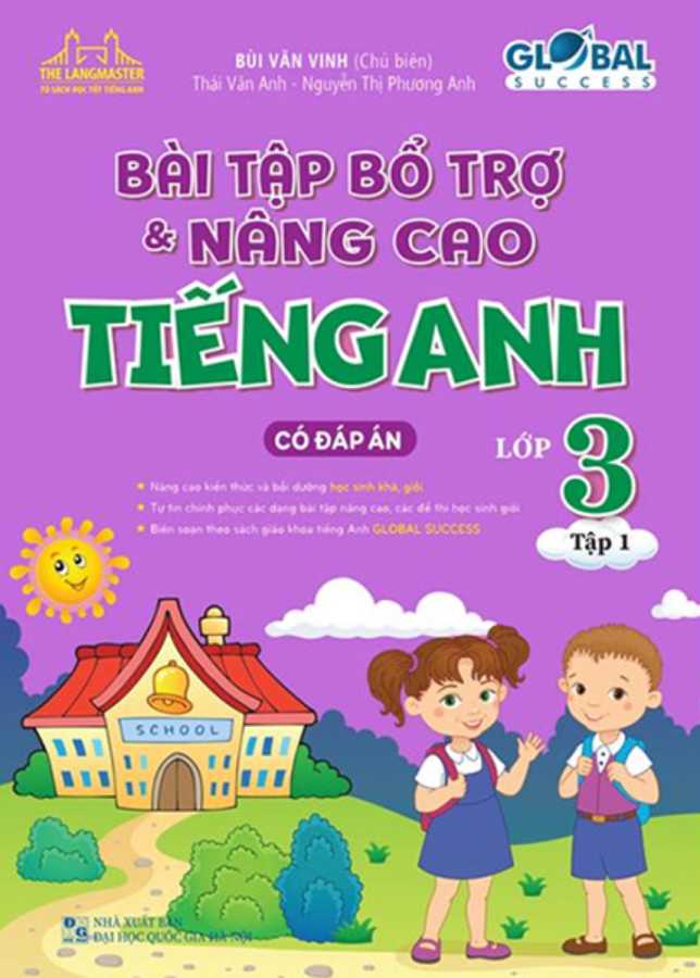 The Langmaster - Bài Tập Bổ Trợ Và Nâng Cao Tiếng Anh Lớp 3 - Tập 1 (Có Đáp Án) - Global Success