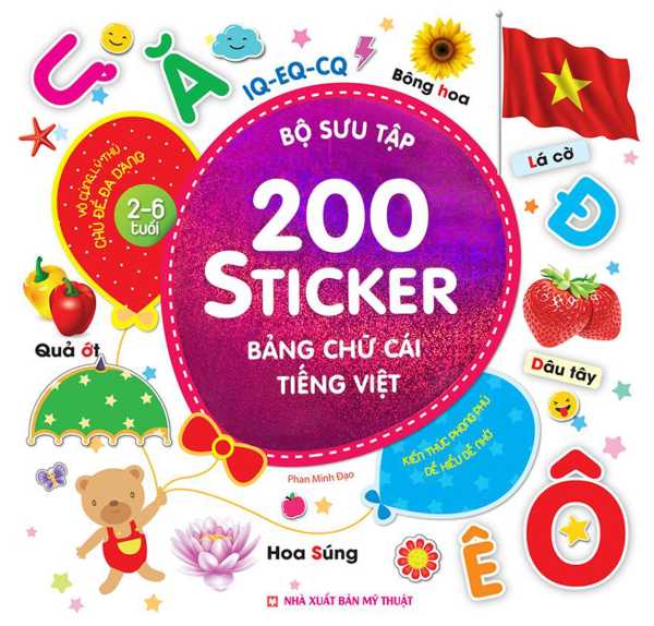 Bộ Sưu Tập 200 Sticker - Bảng Chữ Cái Tiếng Việt