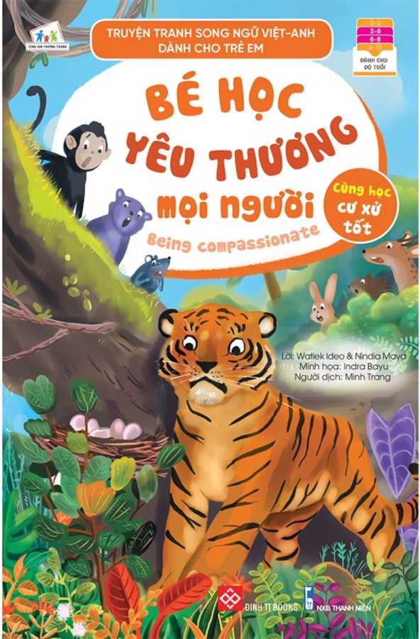 Truyện Tranh Song Ngữ Việt-Anh Dành Cho Trẻ Em - Cùng Học Cư Xử Tốt - Bé Học Yêu Thương Mọi Người