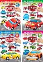 Combo Bóc Dán Hình Sticker Thông Minh - Cars: Các Hãng Xe Hơi Trên Thế Giới (Bộ 4 Cuốn)